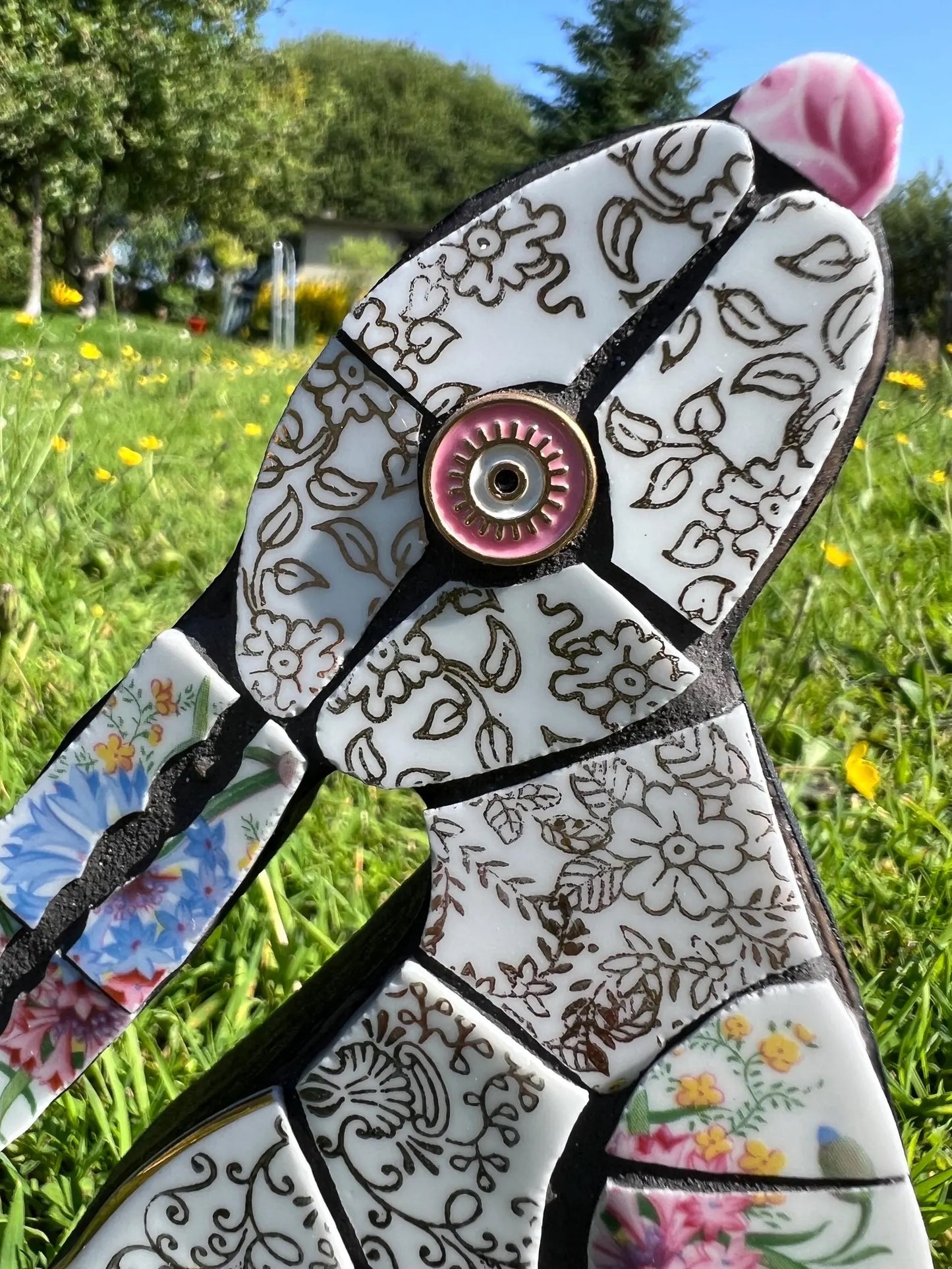 Mosaic Moon Gazing Hare
