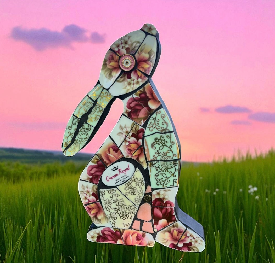 Mosaic Moon Gazing Hare