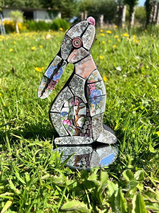 Mosaic Moon Gazing Hare