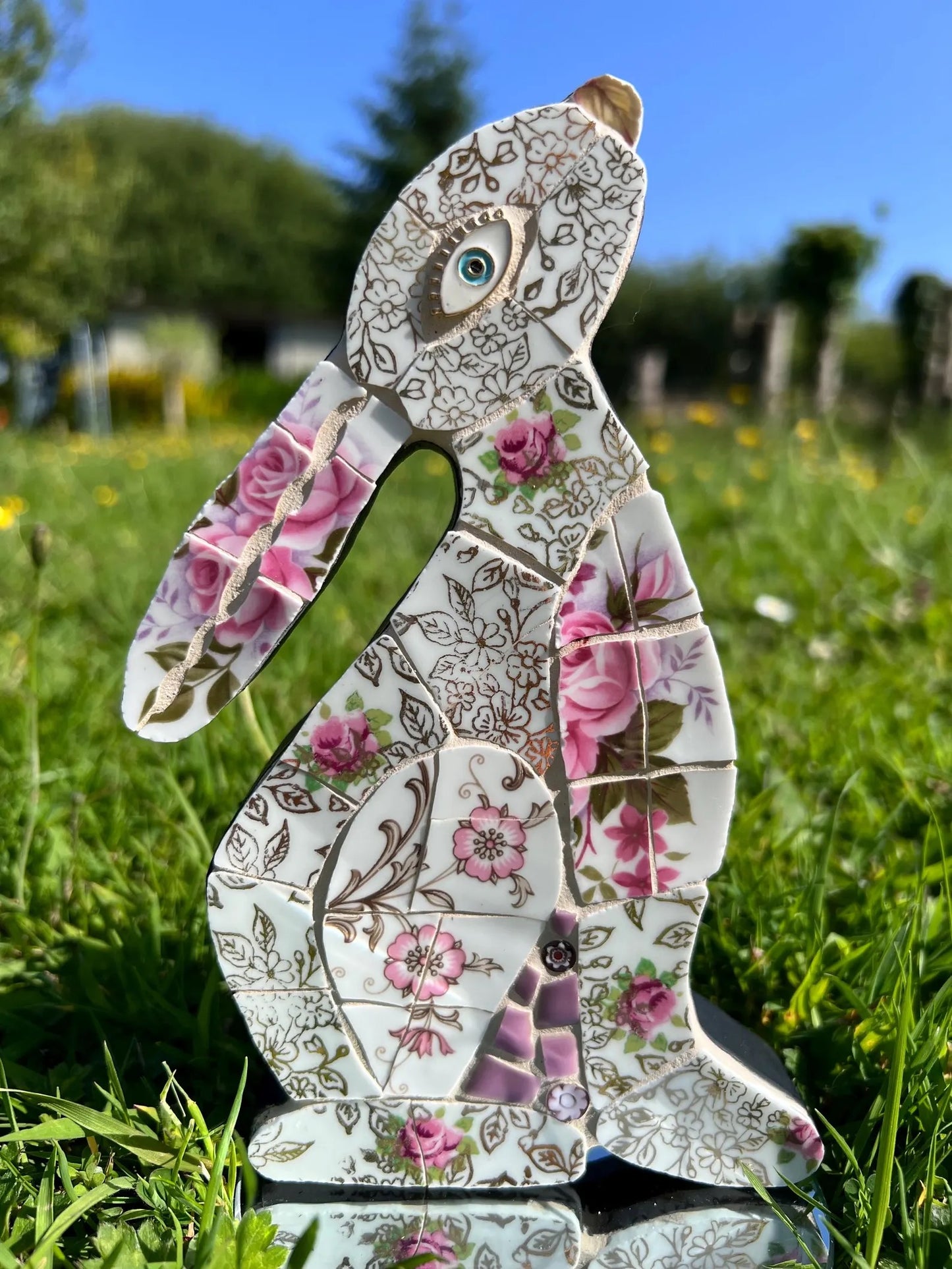 Mosaic Moon Gazing Hare